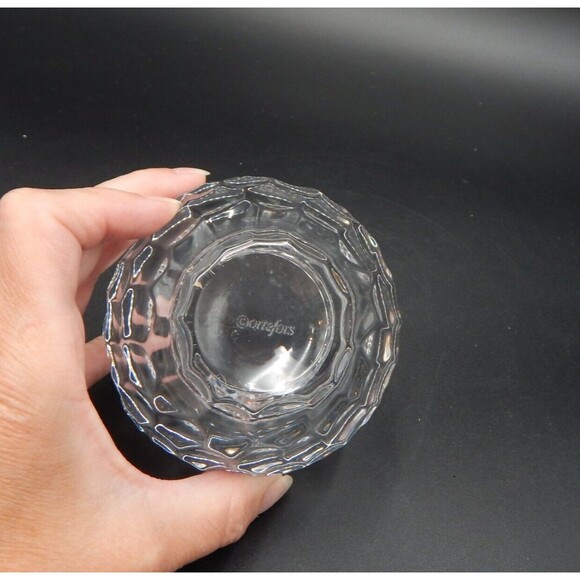 Orrefors Crystal Sphere Thumbprint Tealight Candle Holder Germany - Picture 9 of 9